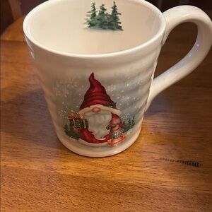 Festive Santa Mug - Red and White